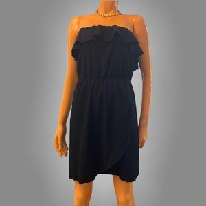 TEA N ROSE Strapless Ruffle Dress